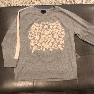 NWOT J.Crew cashmere gray sweater (Size Large)
